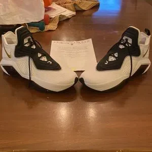 Lebron Soldier 14s worn by Tristan Thompson. Size 15, promo white/met Gold-Black Lebron Soldier 14s worn by Tristan Thompson. Size 15, promo  main image 4